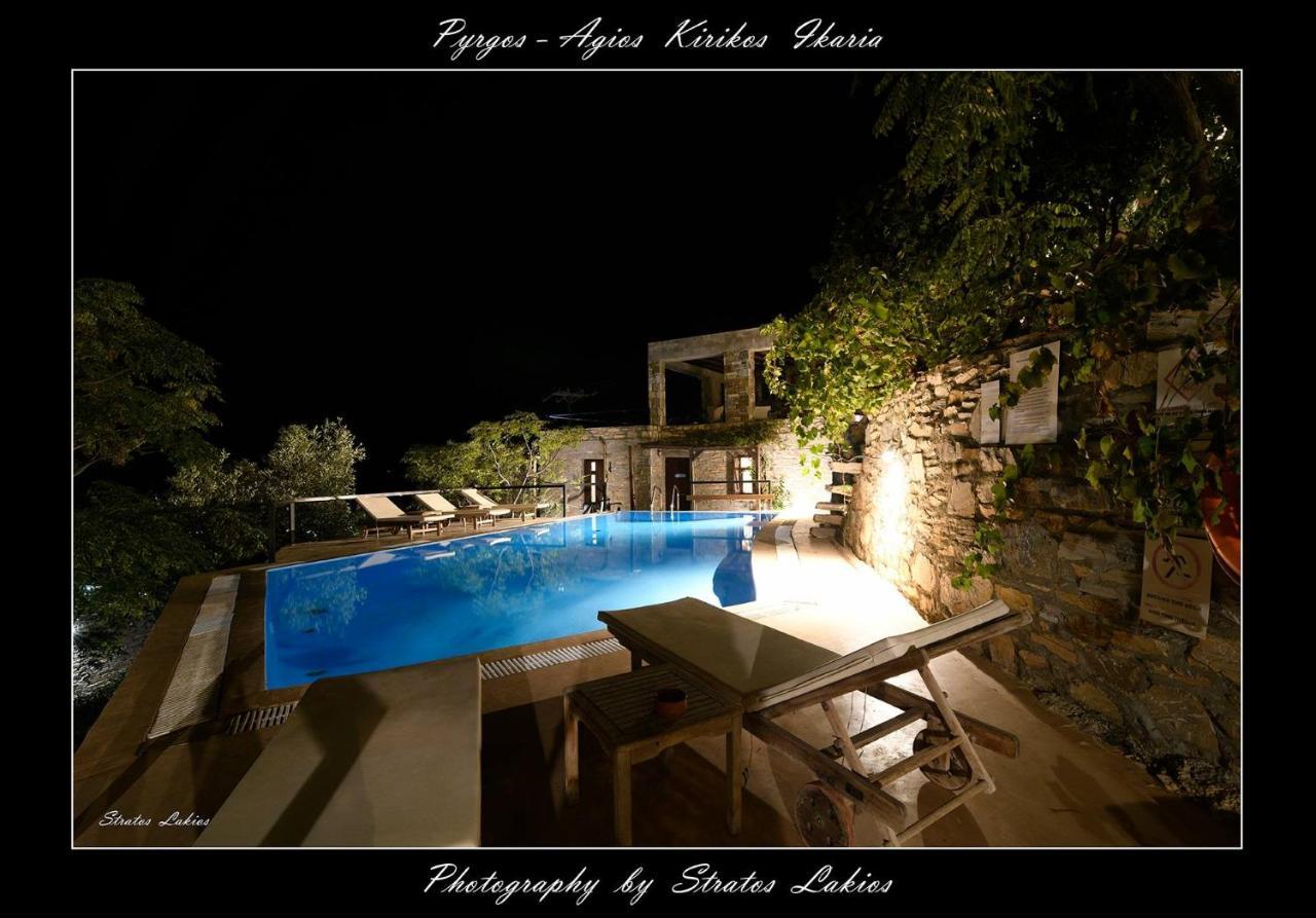Pyrgos Traditional Village Agios Kirykos  Luaran gambar